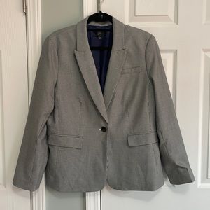 J.Crew tweed like dark navy blazer sz16.